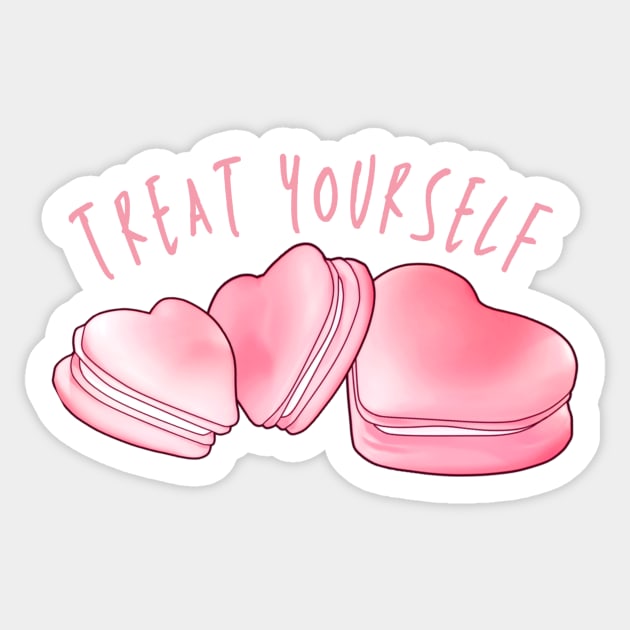 Treat Yourself Sticker by VelvepeachShop